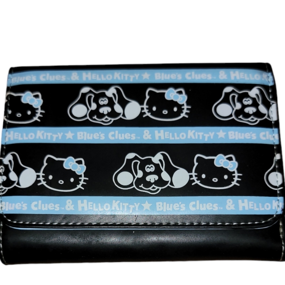 RARE HTF Hello Kitty X Blues Clues Sanrio Wallet 2007